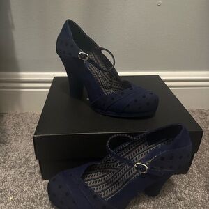 Elegant Navy Women's Heels